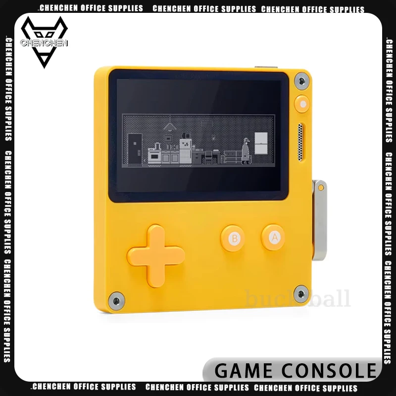 PANIC Playdate Game Console 2.7Inch 400*240 Resolution Screen Long Battery Life Custom Portable Mini Handheld Game Consoles Gift