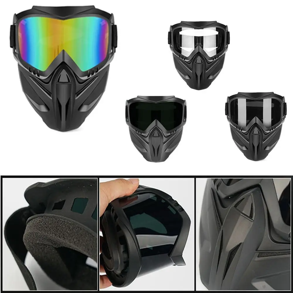 Dust Resistant Welding Glasses Adjustable Band Detachable Welder Mask Impact Resistant Riding Mask Goggles