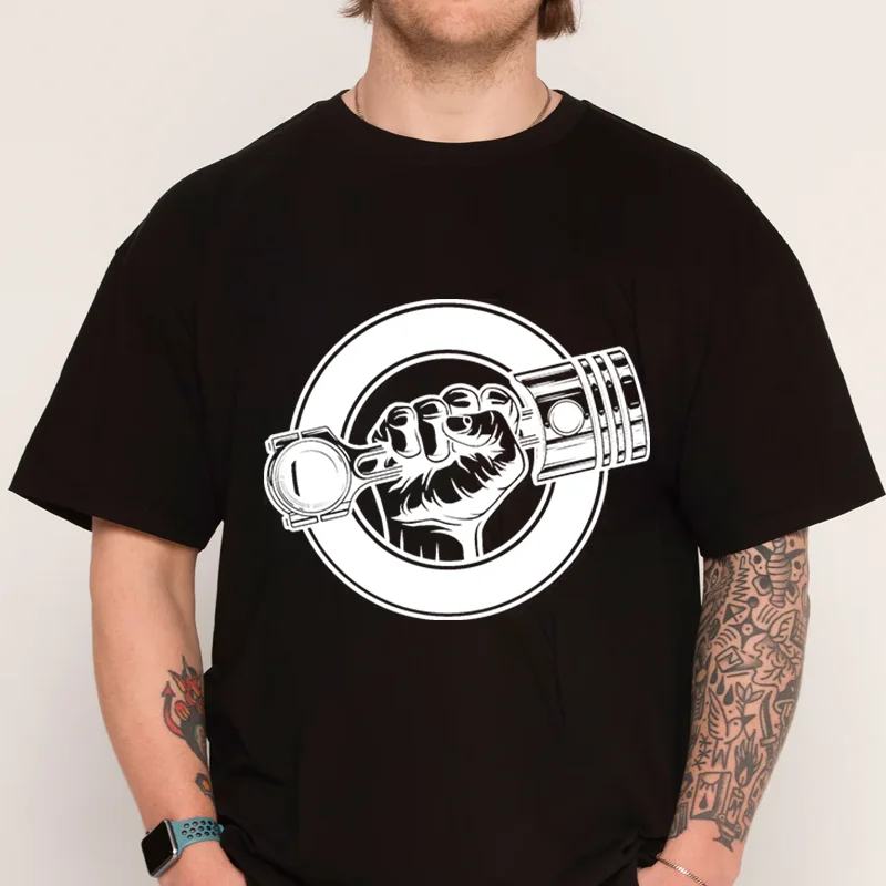 دراجة نارية رجالي تي شيرت موضة جديدة 100% القطن الرجال قصيرة الأكمام الطباعة س الرقبة عادية تي شيرت تي شيرت علوي