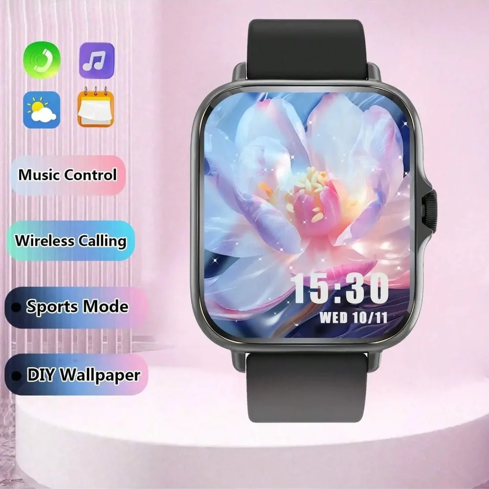 Smart Watch, Wireless Call/Dial, Multiple APP Alerts, Sports Watch, Customized Wallpaper, iPhone/Andriod