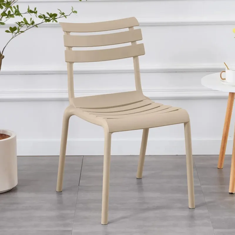 #Modern Outdoor Garden Chairs Are Simple, Casual, Colorful, Stackable Polypropylene Plastic Dining Chairs, Home  Furniture