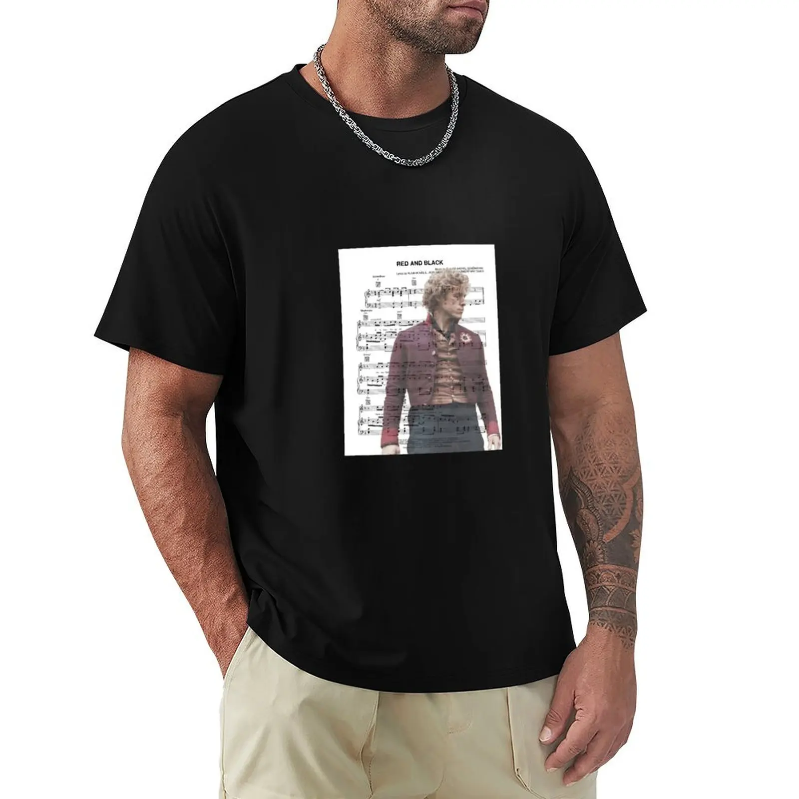 

Red and Black T-Shirt oversizeds anime shirt plain white t shirts men