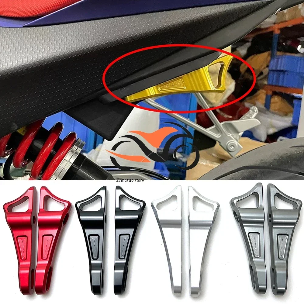 

For Aprilia RS660 2020-2021 CNC Rear Passenger Pedals Eliminator Side Padding Bracket Decorative Blocking Bracket Plate