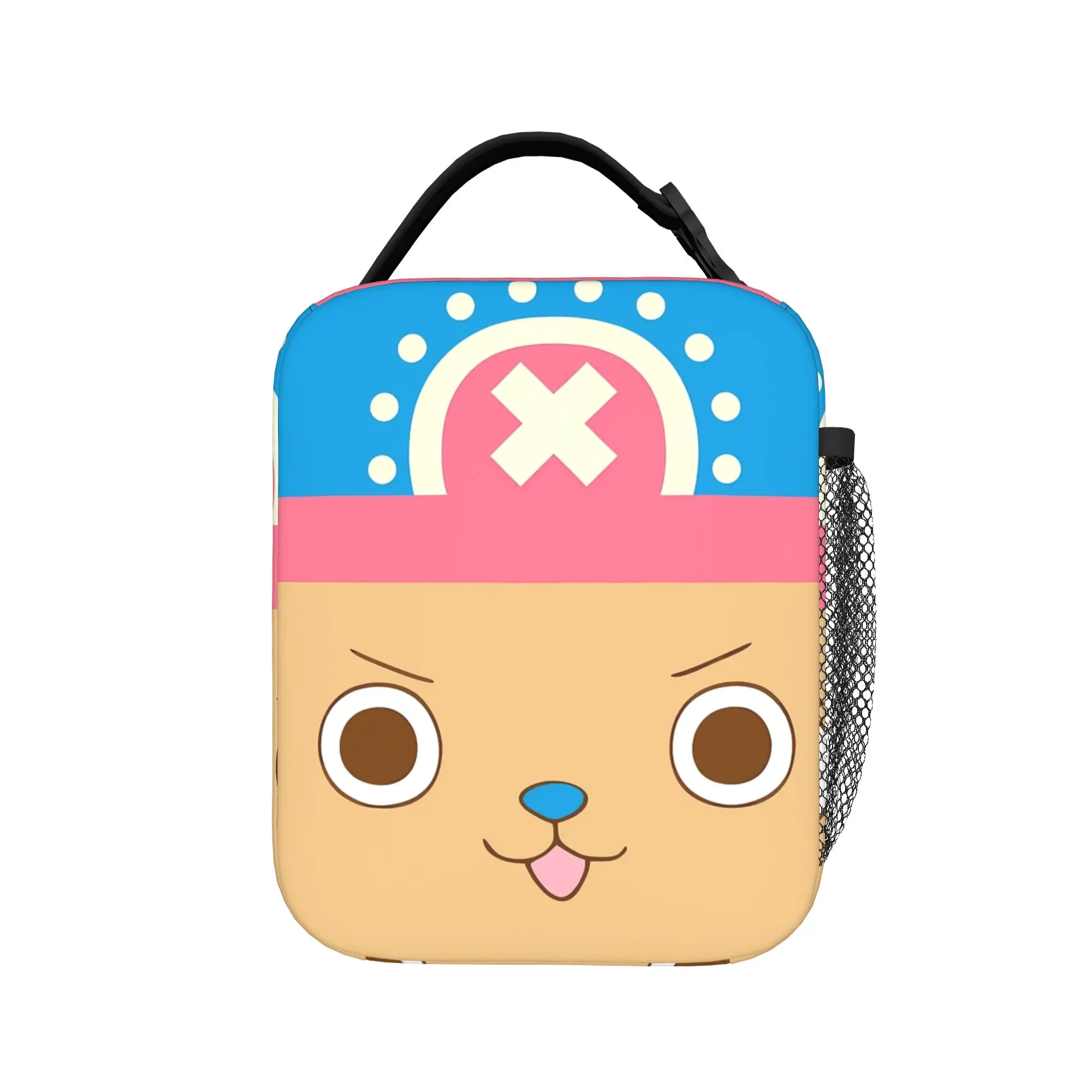 

Tony Tony Chopper Face Insulated Lunch Bags High Capacity one piece Meal Container Cooler Bag Tote Lunch Box College Picnic Girl