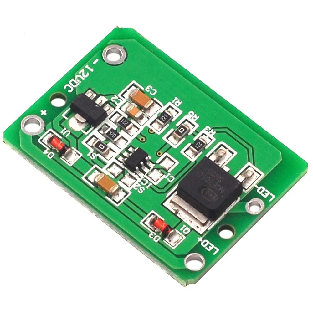 12V Capacitive Touch Switch Sensor Module Push Button Touching Key Module Jog Latch With Relay DC6-24V 3A Expansion Board Module