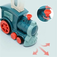 60Pcs Domino Train Set Automatic Domino Laying Train Educational Toy for Early Learning Perfect Boys Gift and Creative Play