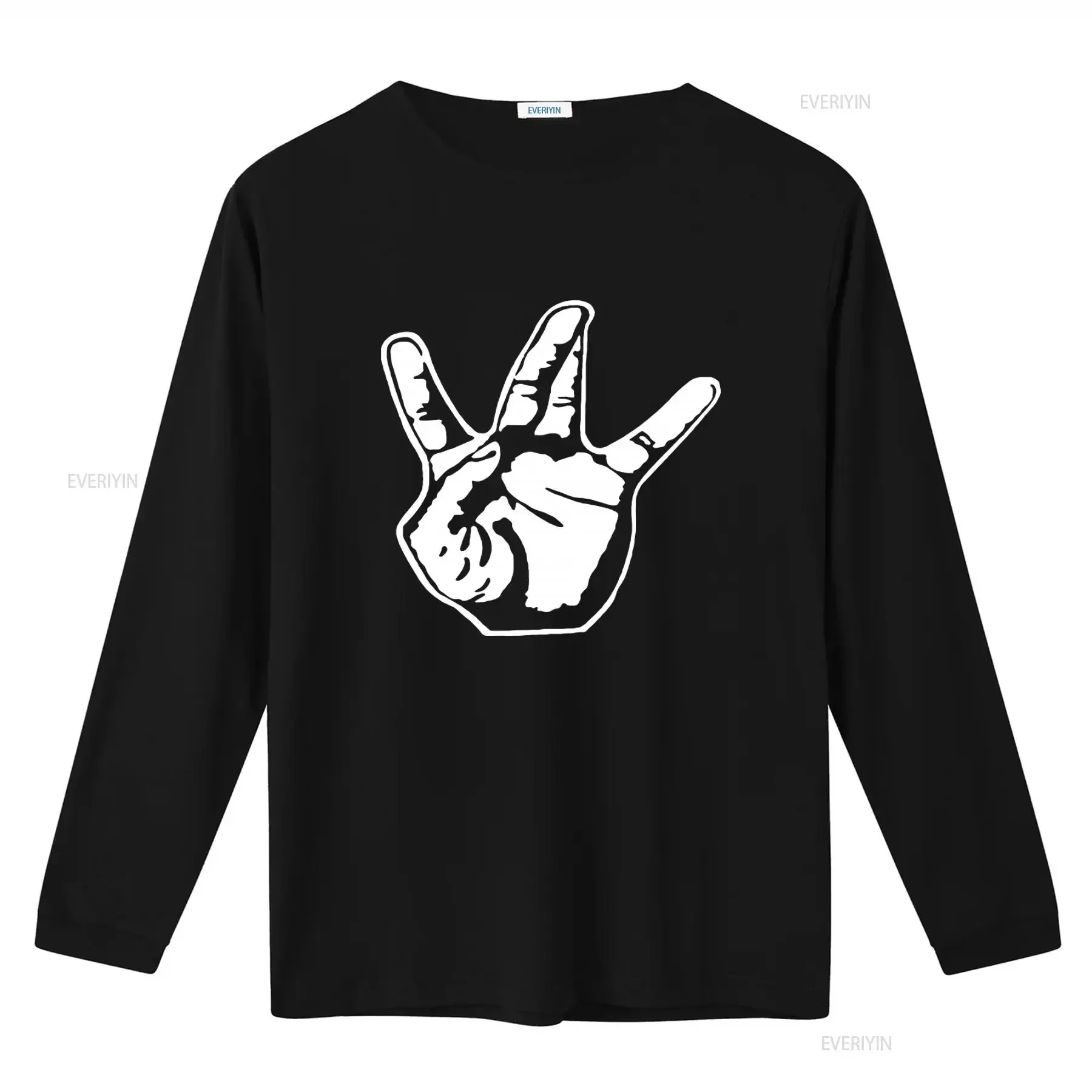 Hip Hop Westside Hand Sign Print T Shirt Cotton Streetwear  vintage Washed designer clothes Comfortable Unisex Slightly Stylish
