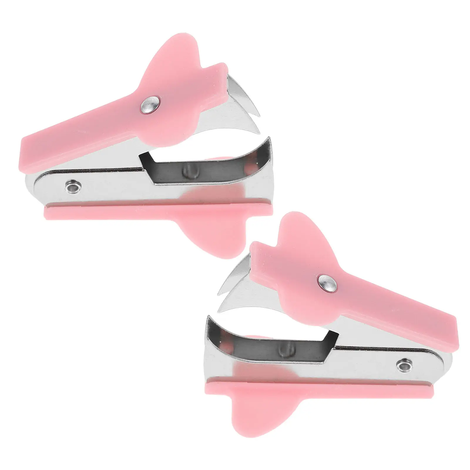 2Pcs Staple Remover for Office Desk Ergonomic Metal Stapler Removal Tool Fast Paper Staple Puller Safe Heavy Duty