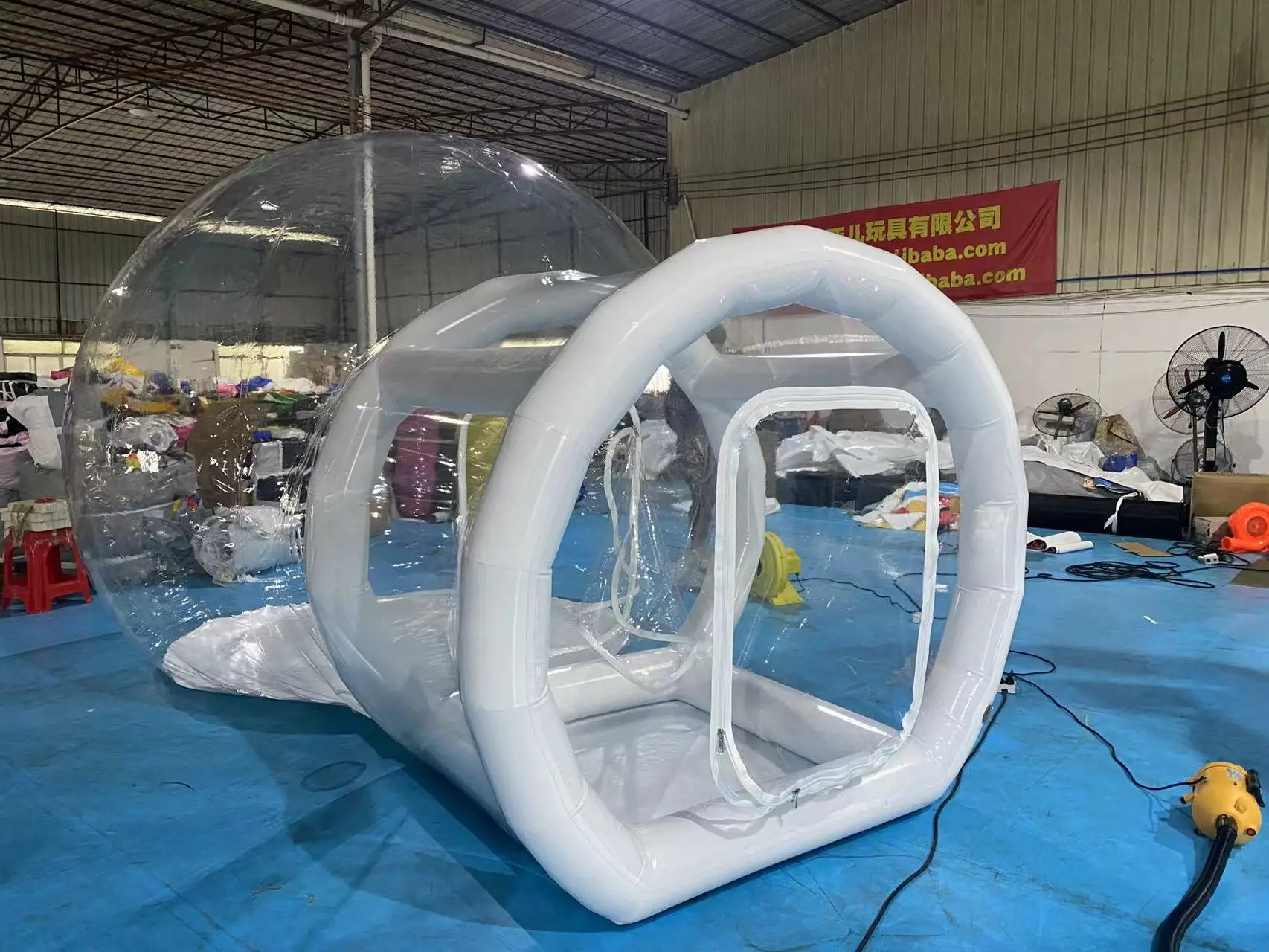 Outdoor Transparent Inflatable Bubble Tent With Balloons Inflatable Bubble House