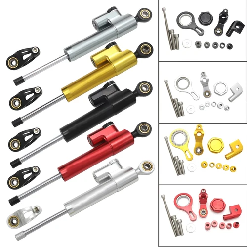 Imagen 2 del producto Kit de soporte estabilizador de amortiguador de dirección CNC para motocicleta, accesorios nuevos para YAMAHA YZF R1 YZFR1 2007 2008 2009 2002 - 2017 2015
