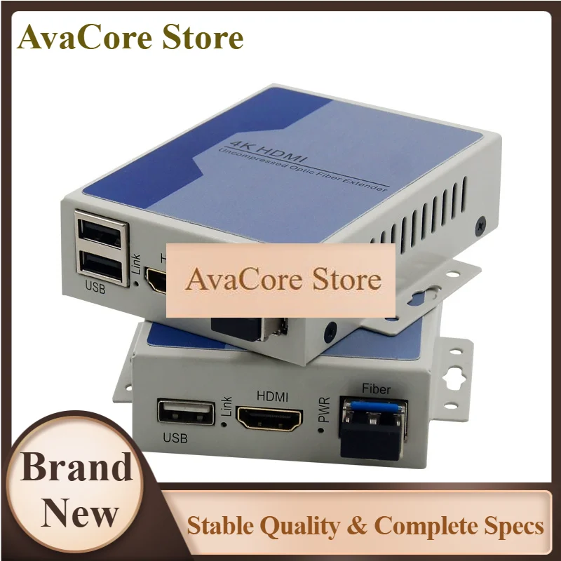 AvaCore1pair High Definition 4k Optical Video Converter 10ge 1 Channel Optical Fiber Transceiver Module