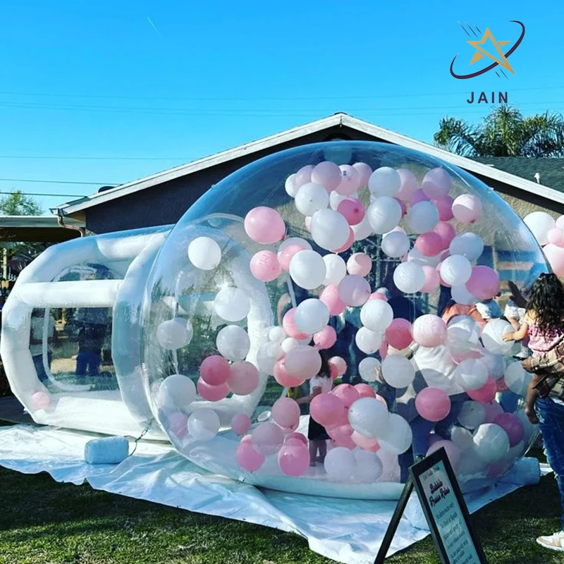 Inflatable bubble tent for children, made of 100% PVC, for home, wedding, garden party with blower