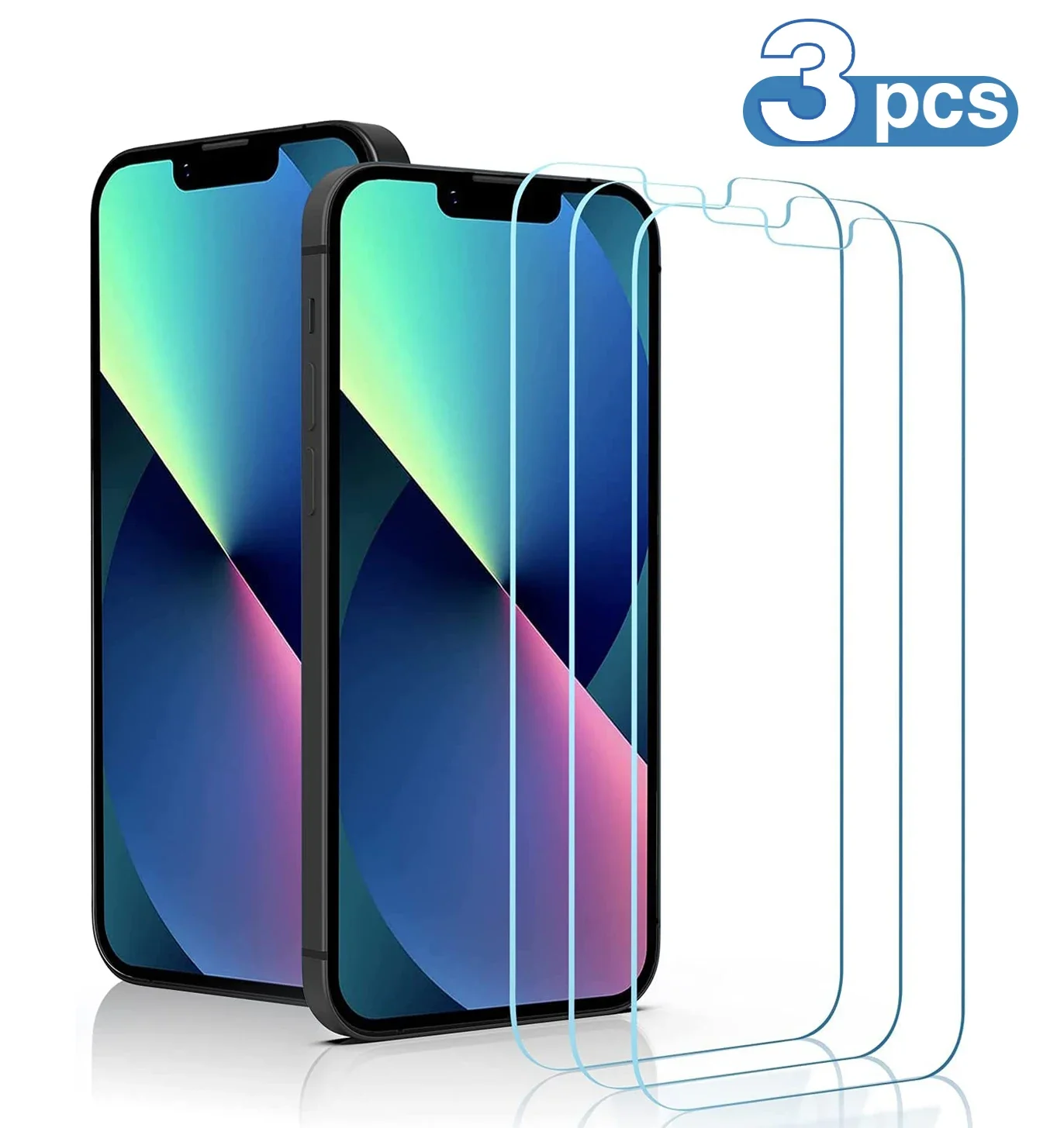 

3PCS Screen Protector for iPhone 14 13 12 11 Pro XR X XS Max Film Tempered Glass for iPhone 14 Plus 12 Pro Max Mini 7 8 6 Glass
