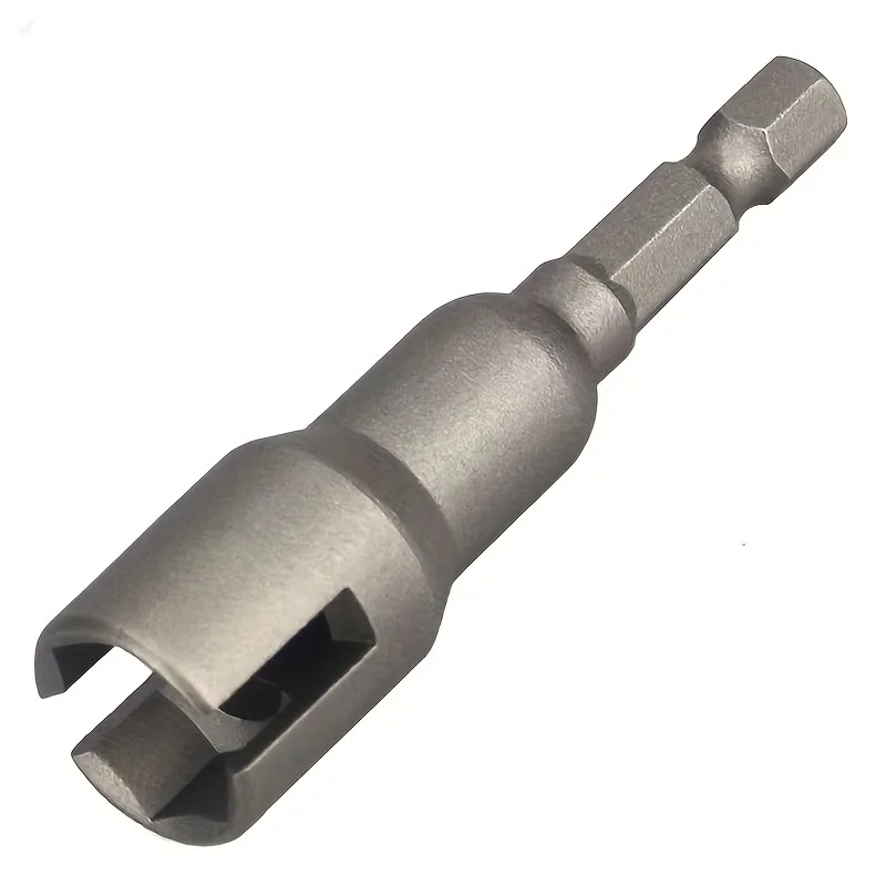 Natural Slotted Butterfly Hole Socket Wrench 65mm Hexagonal Handle Electric Screwdriver Wing Nut Socket Tool Hexagonal Black