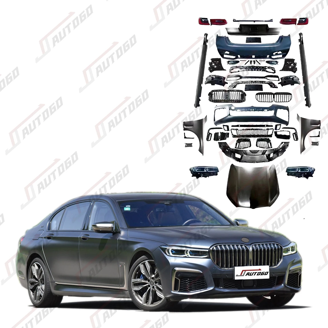 for  Auto Modification Conversion Body Kit For BMW 7 serie G11 G12 2016-2018 Upgrade to 2019 G11 G12 LCI M760 bumper assembly La