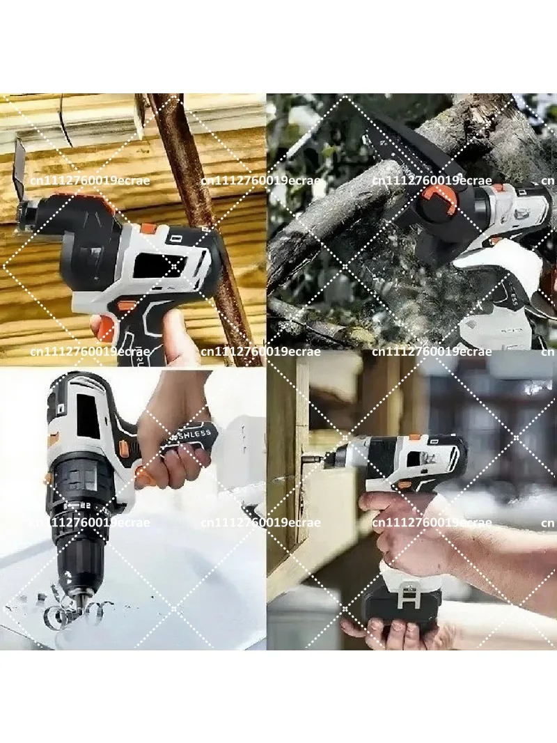 Cordless Brushless Screwdriver Multitool Impact Drill Wrench Chain Circular Reciprocating Saw Sander Set