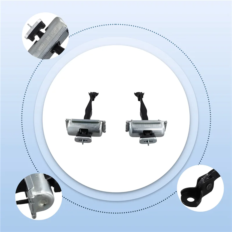 

A80X-2PCS Front Door Hinged Check Strap Limit Rod Stop FT4B-R23552-AB For Ford Edge 2015-2020 FT4BR23552AB Door Hinged Strap