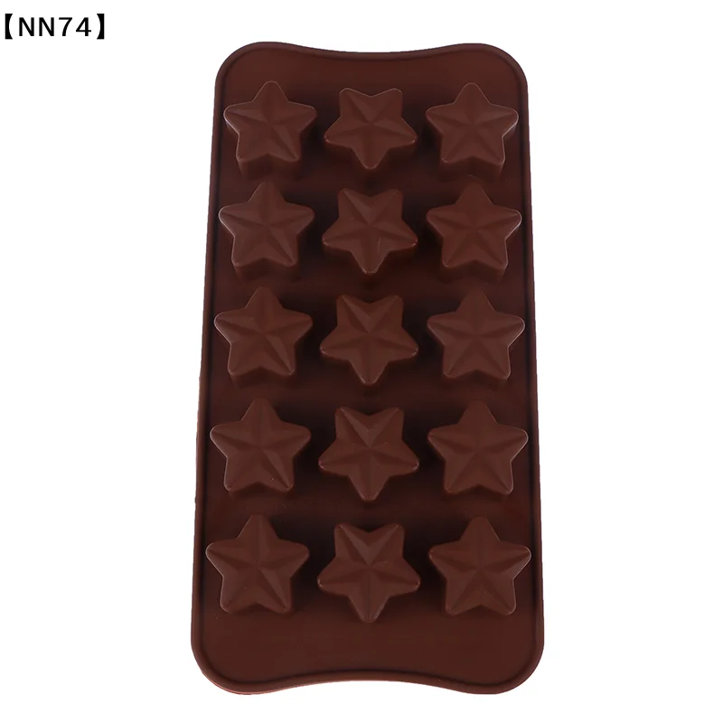 【NN74】Star Shaped Chocolate Mold Wax Melt Moldes Non-Stick Candy Chocolate Mold Three-dimensional Fondant Baking Shape[J]【W4】