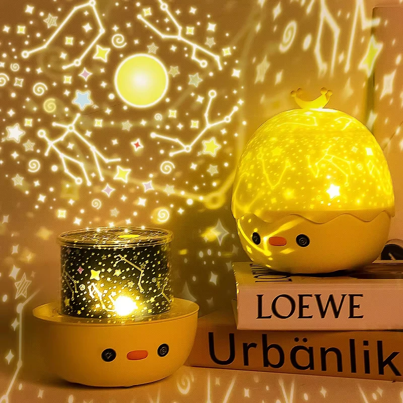 Night Lamp Projector Starry Sky Night Light Projector Baby Lamp Decor Rotating Starry Nursery Moon Galaxy Projector Table Light