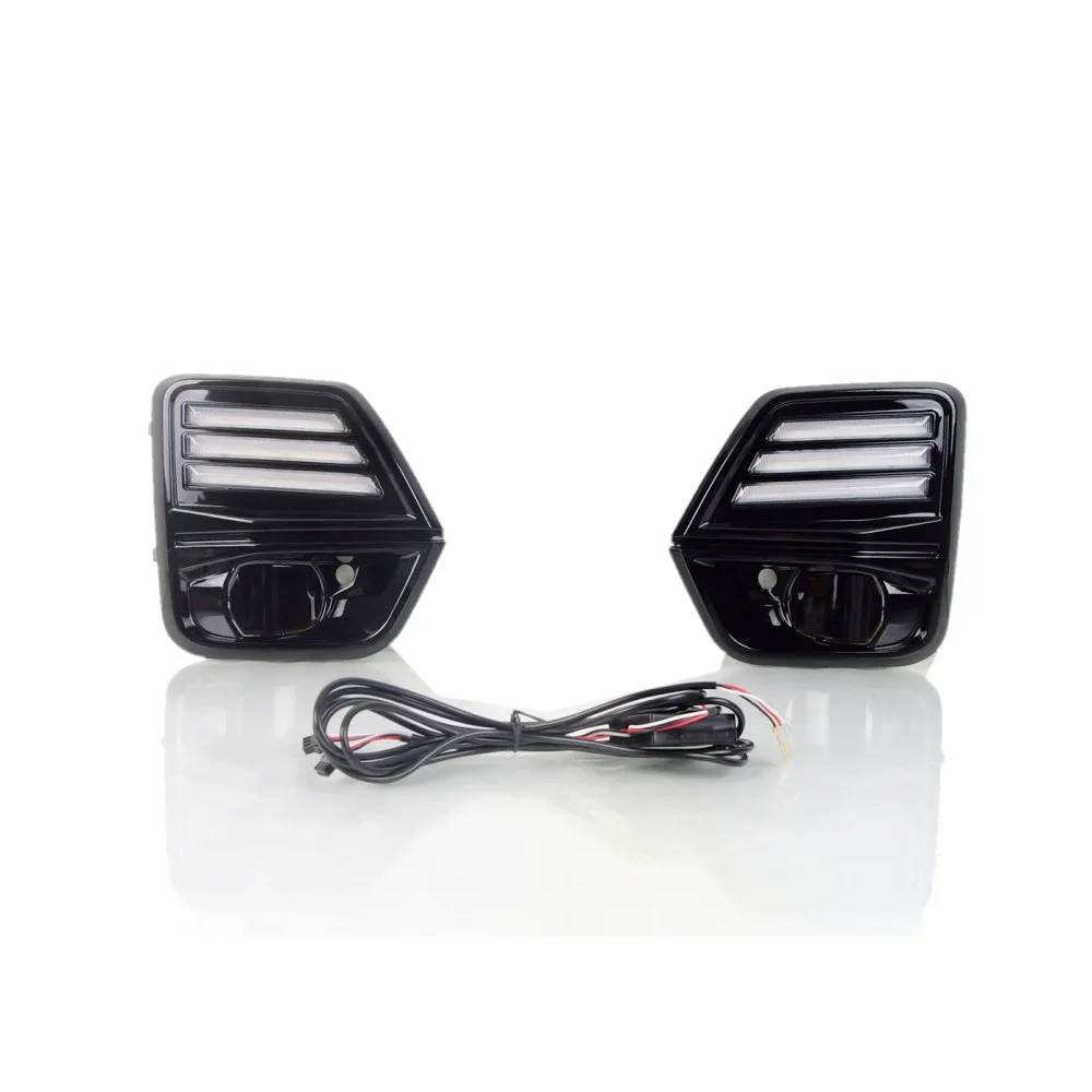 

July King LED Daytime Running Lights Case for Chevrolet Colorado 2023 2024, 6000K DRL + Streamer Yellow Turn Signals, Start Scan