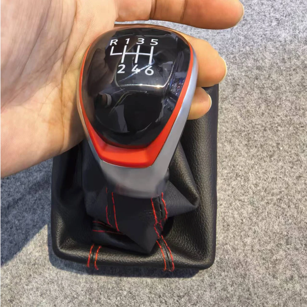 Schaltknauf, Handballhebel, Leder, 6 Gänge, 5H1711113G, für Volkswagen Golf VIII 8 2021 – Detail 2
