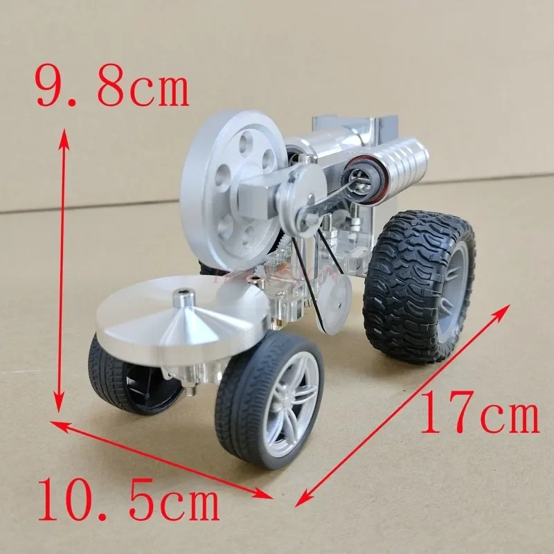 B-M Physics teaching Steam car Stirling engine car small invention toy model physics experiment science science small production