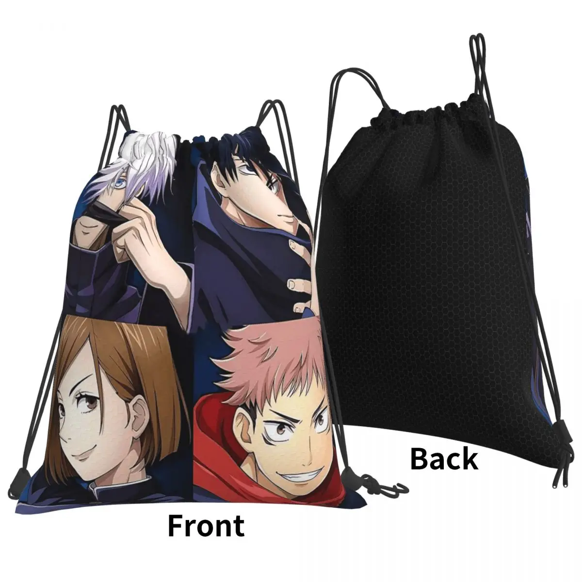 

Megumi Besto Friendo Jujutsu Kaisen Sukuna Anime Backpacks Portable Drawstring Bags Storage Bag Book Bags for Travel School