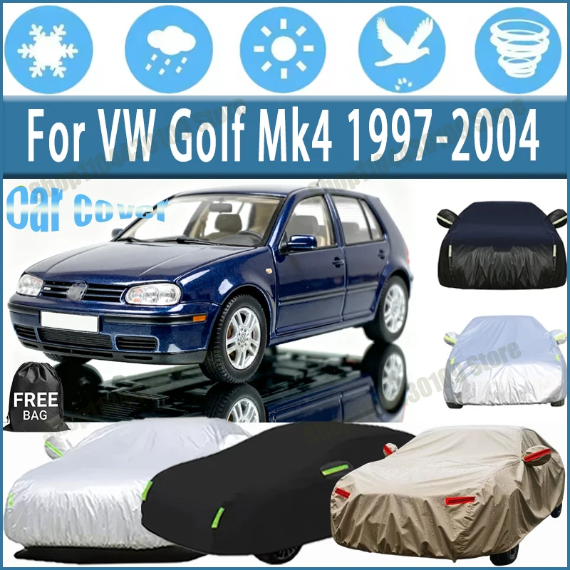 

Чехол для автомобиля VW Golf Mk4 1997-2004, защитный чехол для улицы, от снега, солнца, водонепроницаемый, пылезащитный, УФ-защита, аксессуары для экстерьера автомобиля