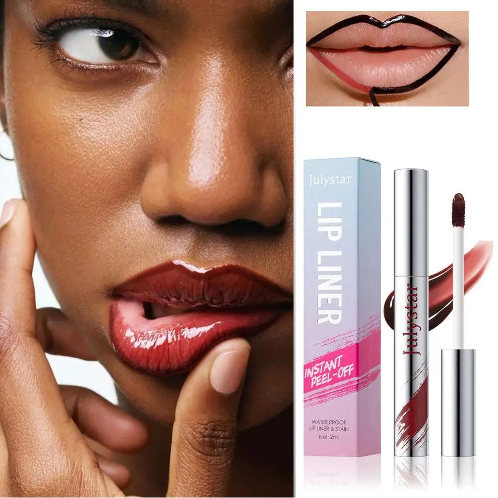 ティアオフリップライナー　落ちにくいマットリップティント　防水・防汗　にじみにくい　ラインフックリップマーカー　メイクアップペン