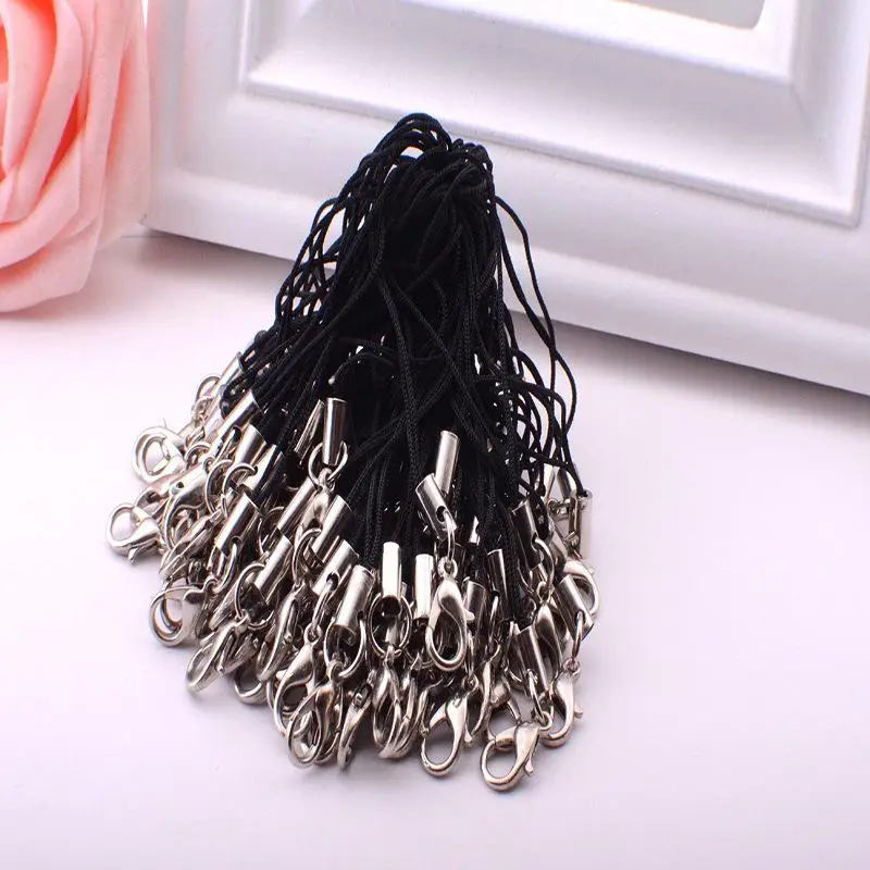 Universal Phone Lanyard 95-100 Pcs Colored Lariat Cords Soft Anti-lost String for Keychain Phone Accessory Office Worker Use