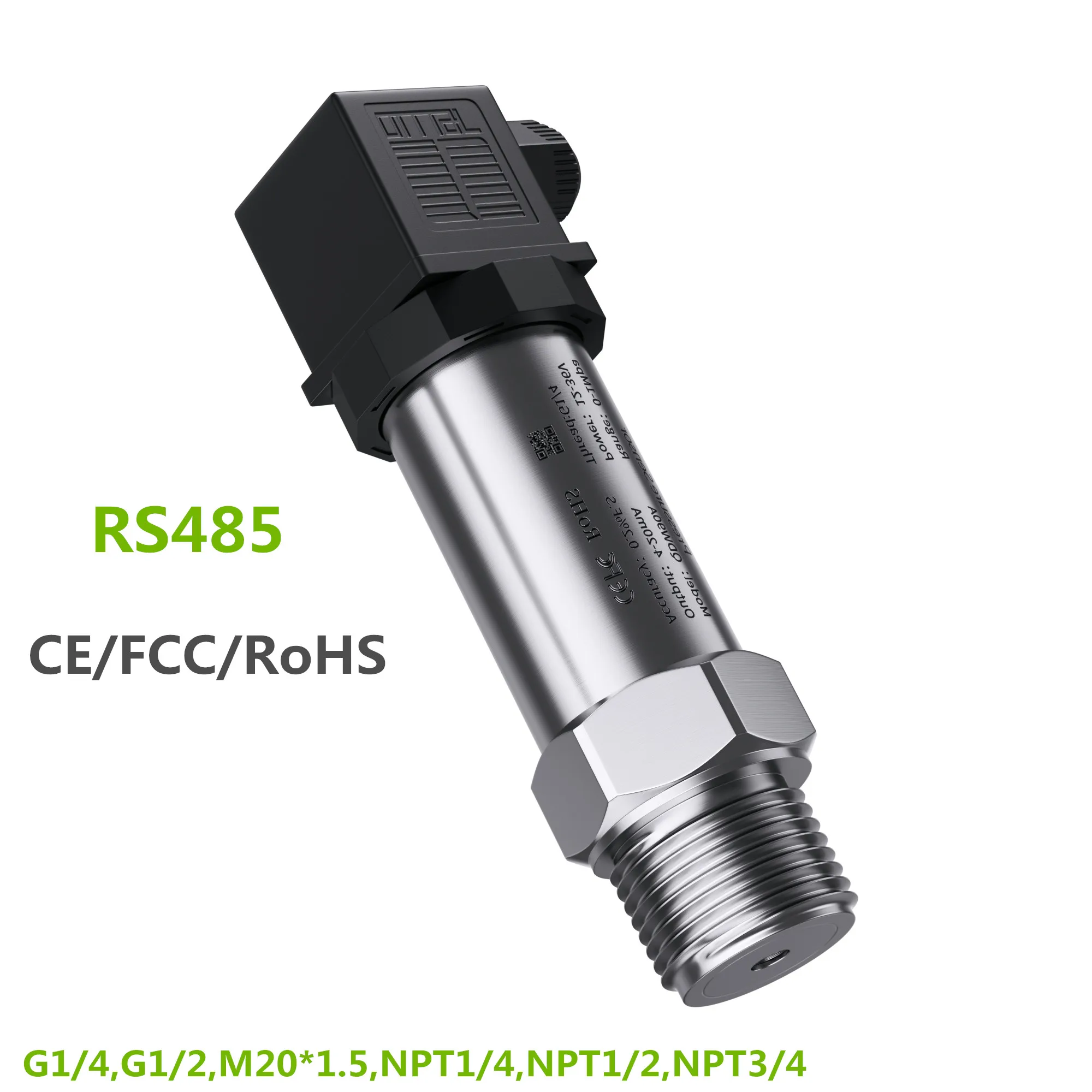 RS485 output Pressure Sensor Transmitter 20Kpa 1BAR 10BAR 200BAR 50MBAR RS485  M20*1.5 g1/4 Water Oil Pressure Transducer