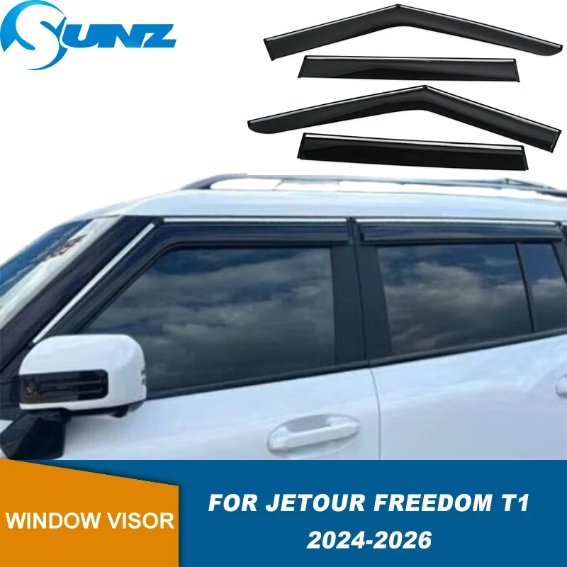 

Car Side Window Wind Deflectors For Jetour Freedom T1 2024 2025 2026 Window Visor Awnings Shelter Weathershield Sun Rain Guard