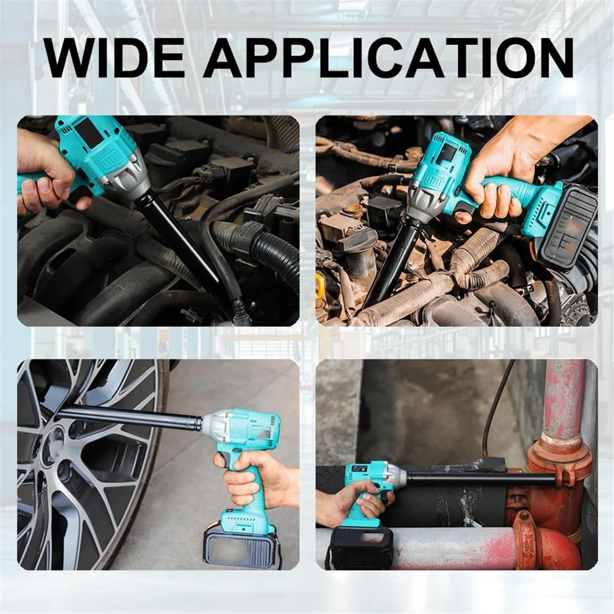 A56XQ 9/16 นิ้ว (14 มม.) Power Nut Driver, 12 นิ้ว Nut Runner Hollow ซ็อกเก็ต 1/4 นิ้ว Hex Shank, fit สลักเกลียวยาวและท่อ