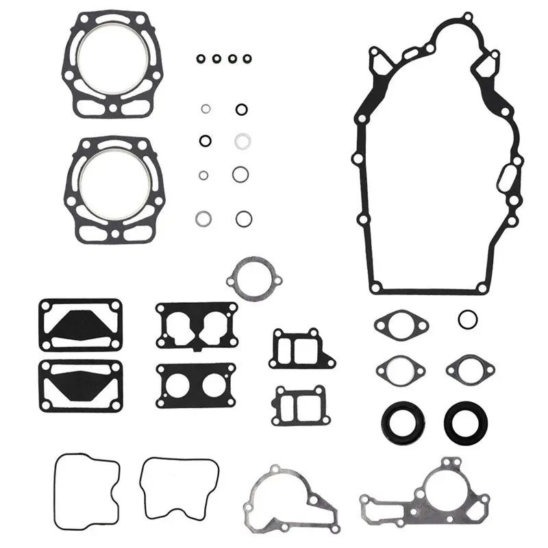 For Kawasaki Mule Gas KAF620 Compatible Engine Rebuild Gasket Kit Including 2 Oil Seals, Part Number 11004-2107 Model-X59A
