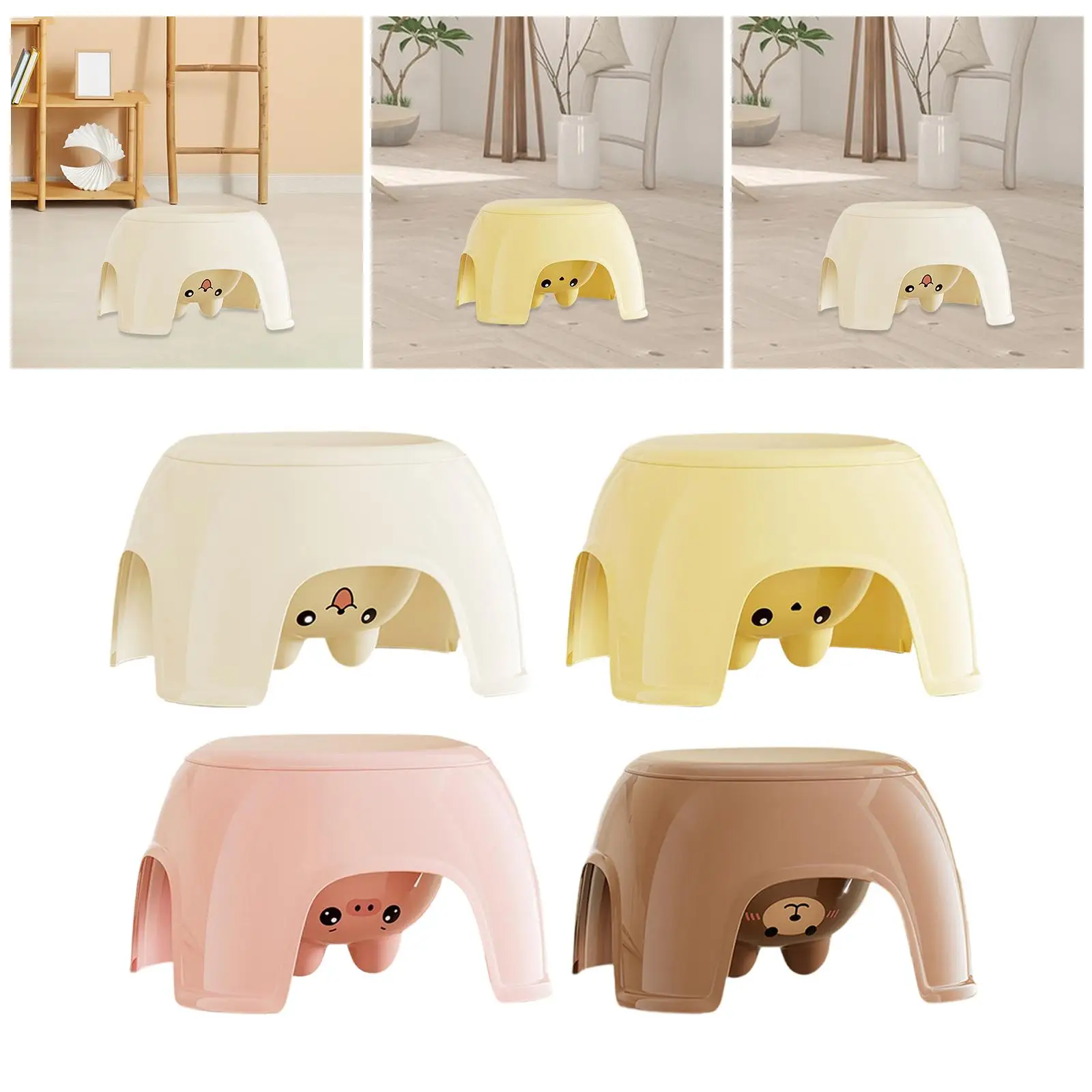 Toddlers Chair Foot Rest Simple Multipurpose Non Slip Bathroom Stool Child Step