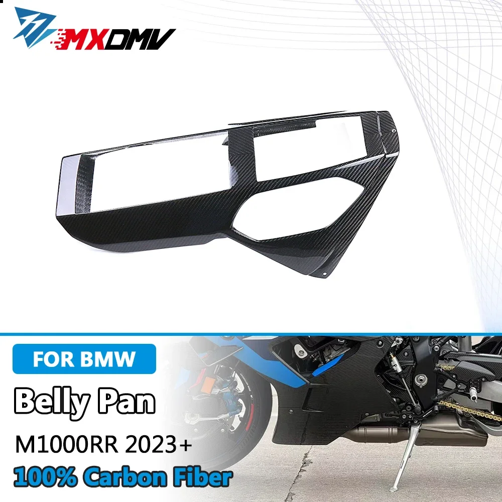 

Для BMW M1000RR M 1000 RR 2023, 100% углеродное волокно, обтекатель живота, аксессуары для мотоциклов