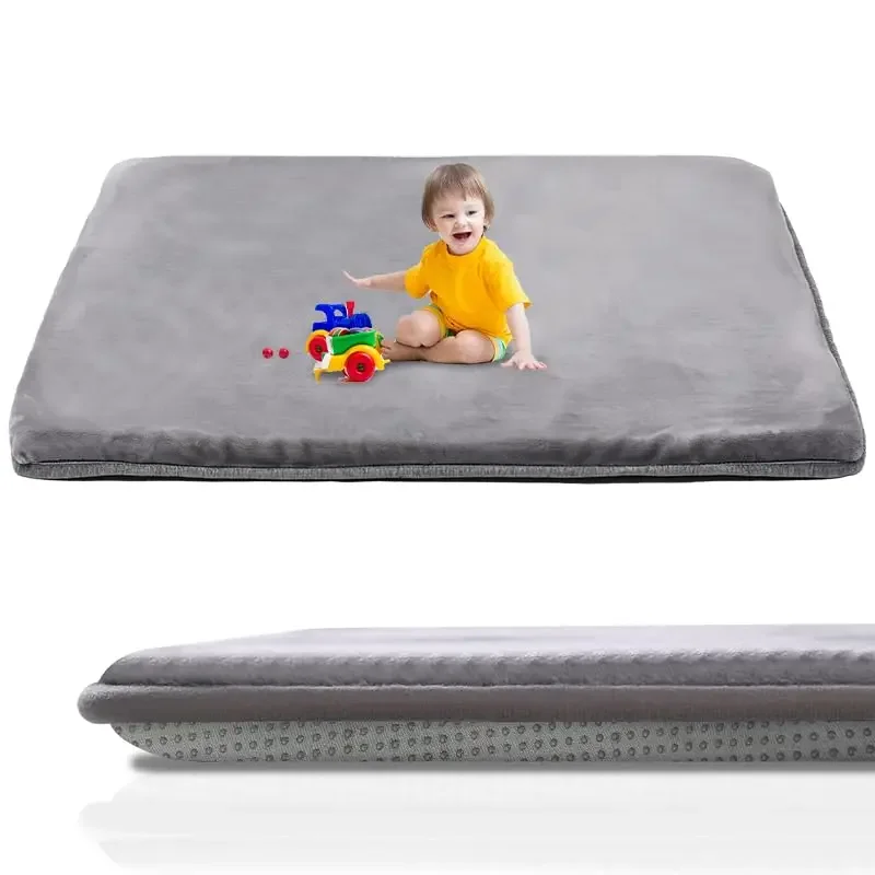 

Reversible upholstered crawling mat