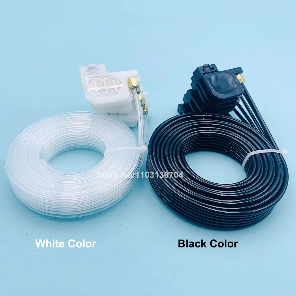 1Set L1800 smorzatore di inchiostro per stampante dtg dtf solvente inchiostro Uv dumper 6 colori con tubo per Plotter Epson R1390 L1800 L800 L805 R290