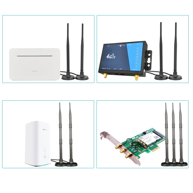 5G WiFi Sucker Antenna Outdoor Long Range Mobile Network Signal Booster Amplifier TS9 SMA Male for Industry/CPE/4G Router Modem