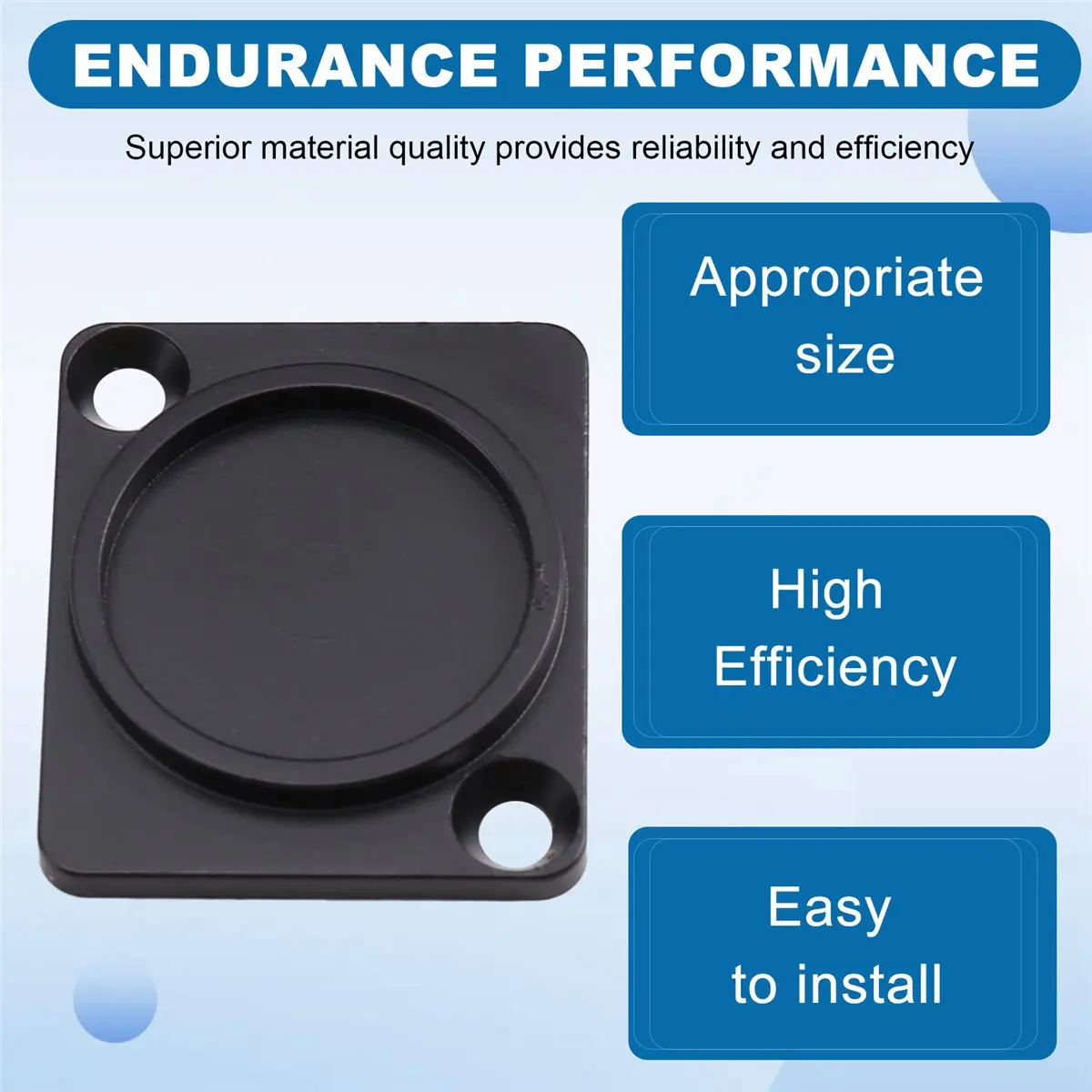 【A60I】 5PCS Panel Mount Blank Plate D-Type Cover Patch for Connectors