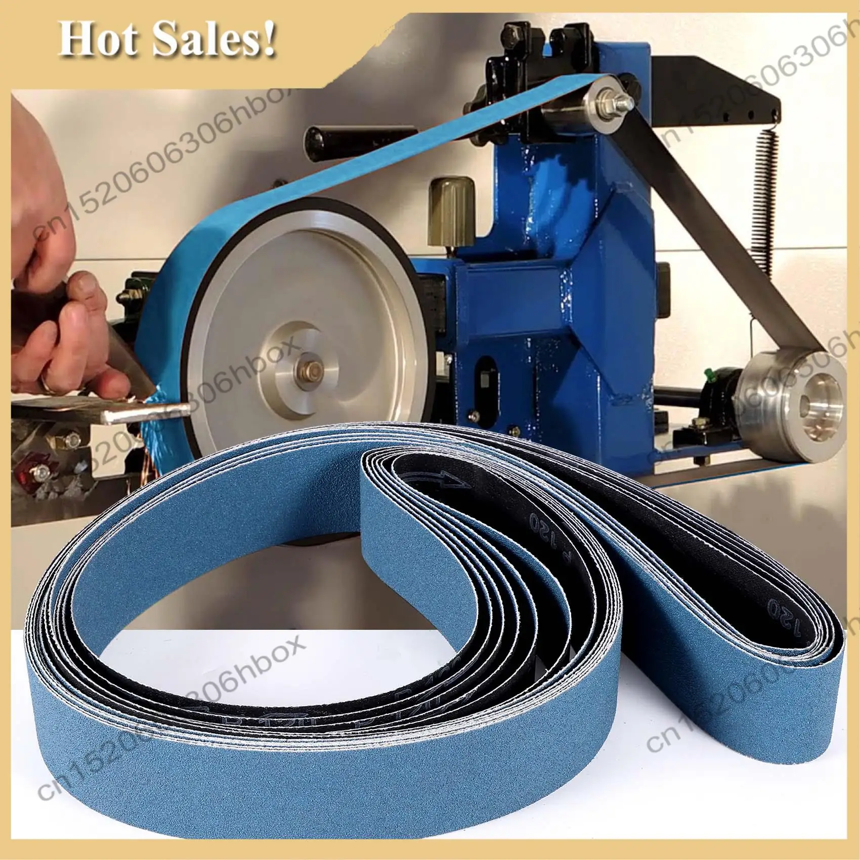 

-HOPE 6Pcs 2 X 72 Inch 120 Grit Zirconia Sanding Belts Metal Grinding Polishing