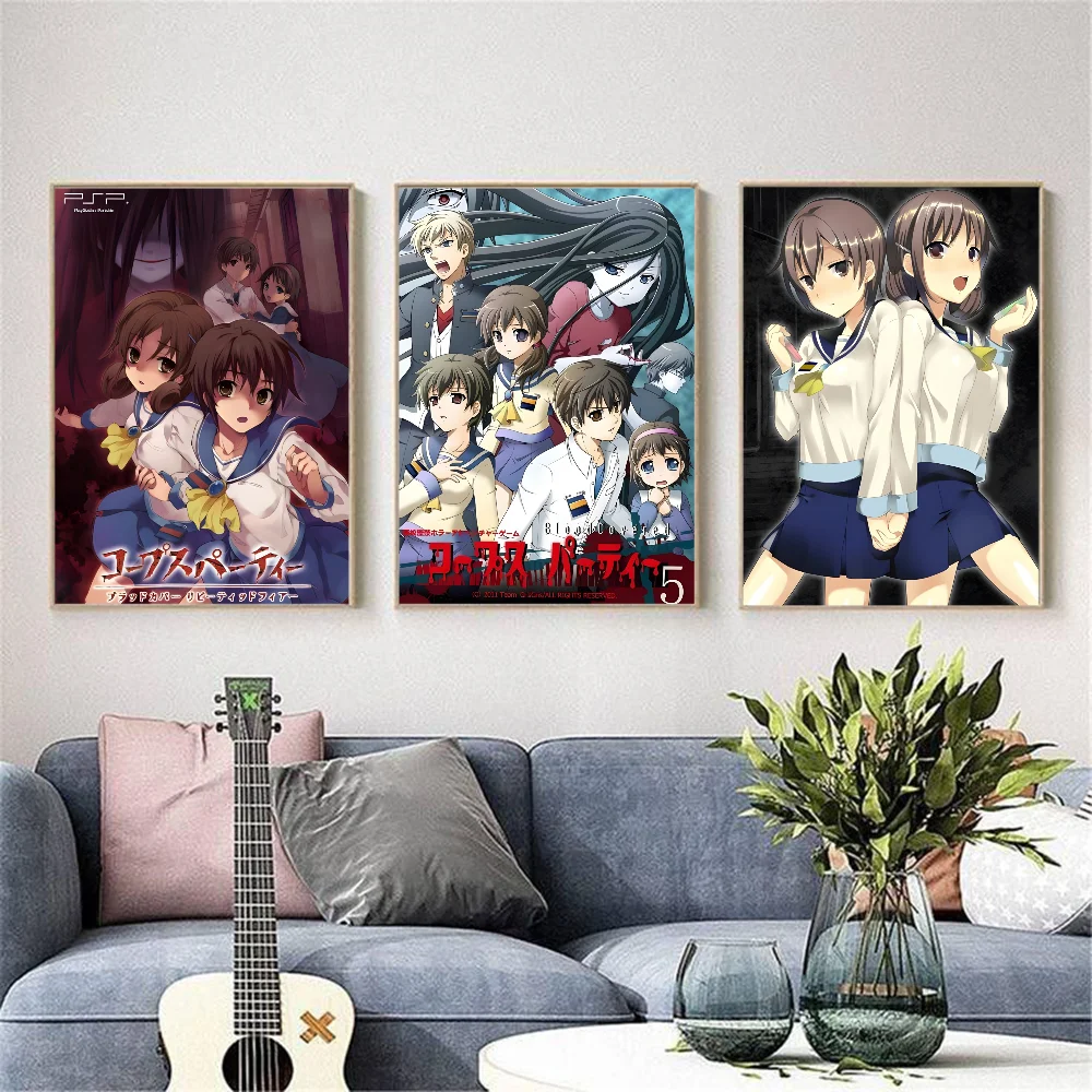 Corpse Party Poster HD art sticky wall waterproof home living room bedroom bar aesthetic decoration