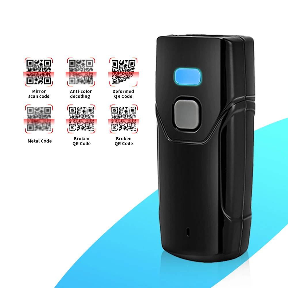 

201D Wireless For & USB Portable CMOS Barcode Scanner 1D/2D QR Fast Scanning Resistant To Falling 2-Year Warranty Stock