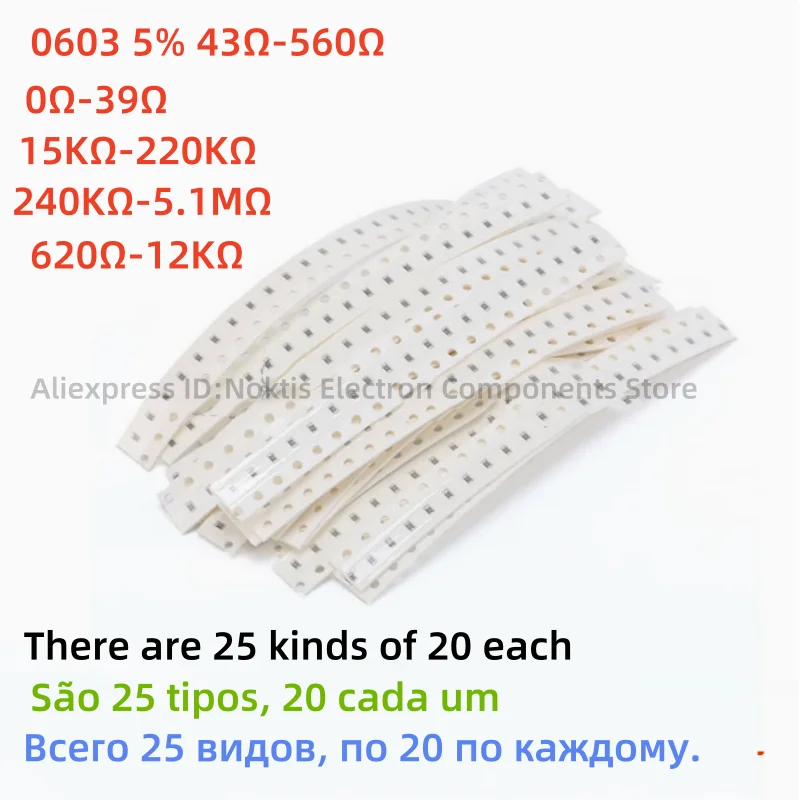 0603 5% Chip Resist…