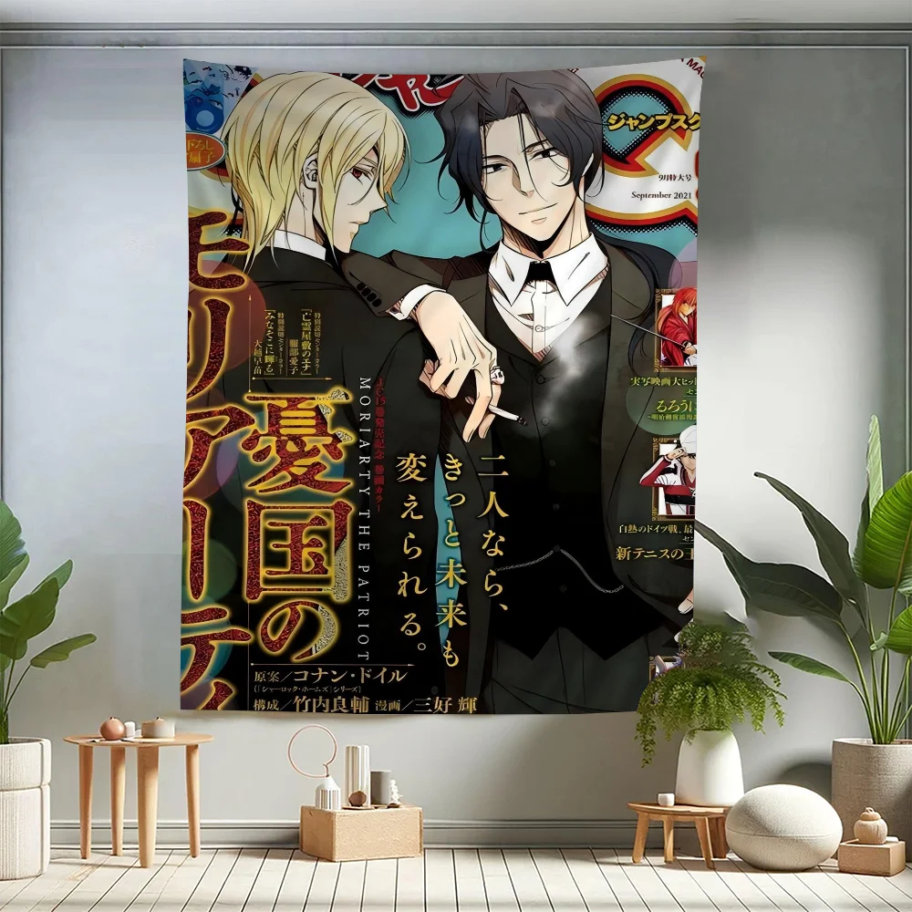 Anime Moriarty The Patriot Hanging Bohemian Tapestry Japanese Wall Tapestry Anime Kawaii Room Decor