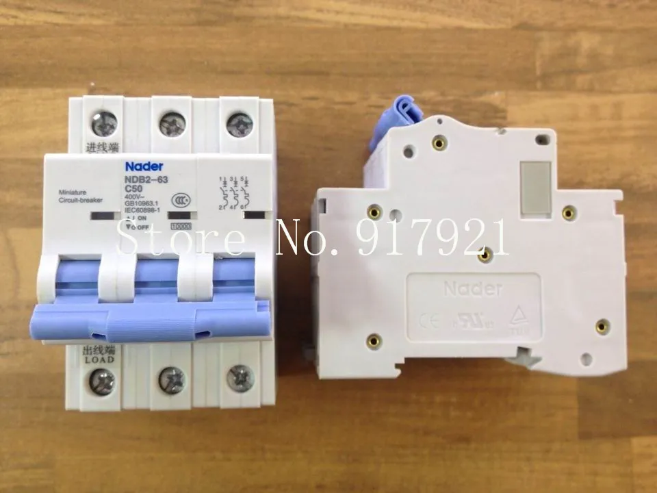 [ZOB] The letter NDB2-63 C50/3 circuit breaker 3P50A to ensure genuine --5pcs/lot