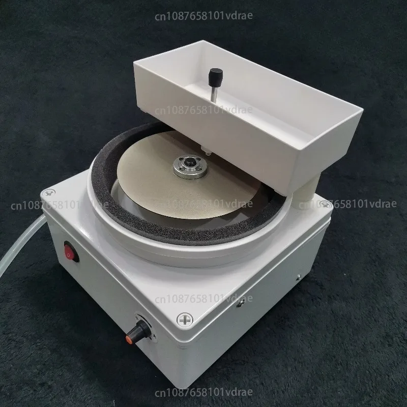 Electric Flat Grinder - 125MM Diamond Grinding Wheel, Portable Sharpening Machine for Knives/Gemstones/Lapidary (Water-Cooled)