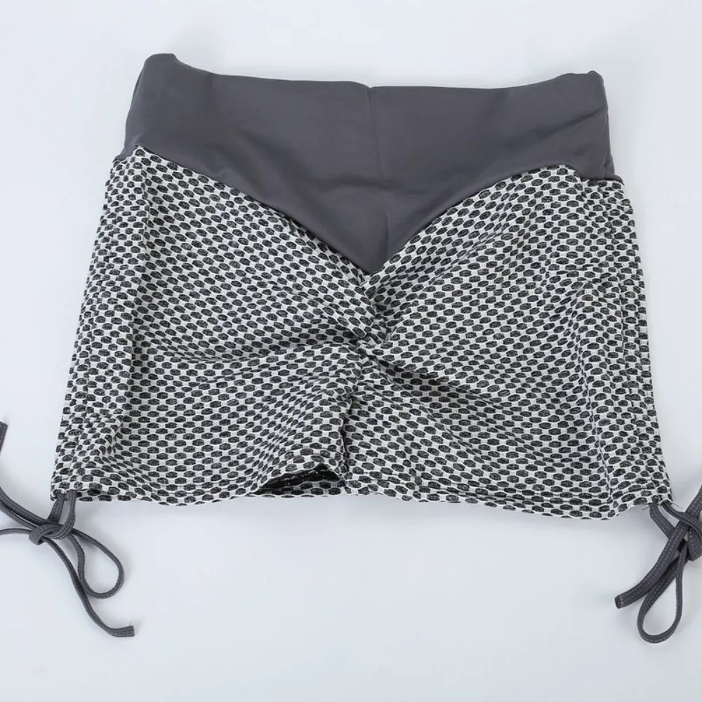 غير مرئية مفتوحة المنشعب في الهواء الطلق الجنس الصيف سراويل رياضية الأوروبية العسل الجاكار السراويل الرياضية النساء اليوغا بانت مثير عالية الخصر