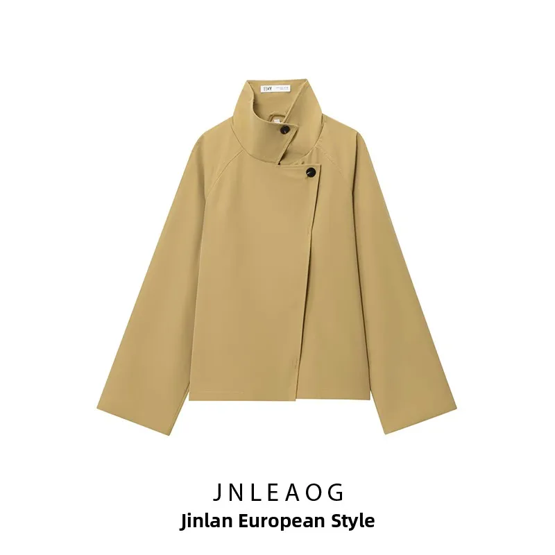 

JNLEAOG Faionable ort Coat, осеннее новое женское пальто Sle, серия, простой дизайн, прямое длинное пальто-свек для поездок на работу