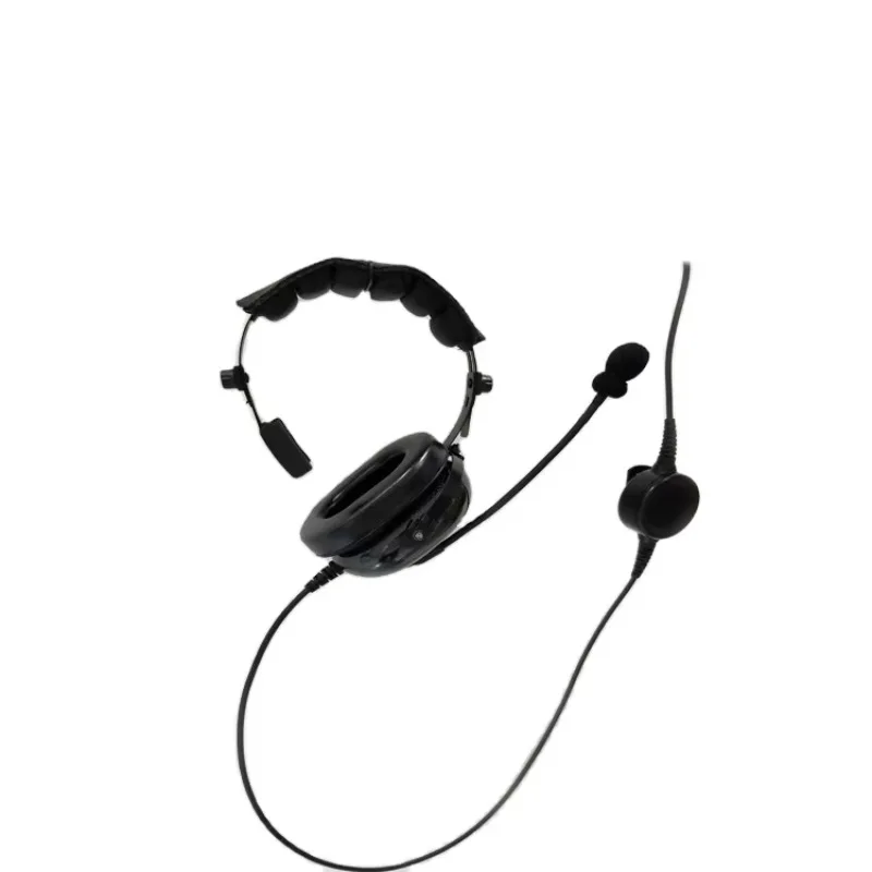 Single Sided Headset Carbon Fiber Noise Cancelling Headset